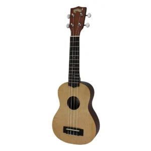 Mojo ’50 Series’ Spruce Solid Top Electric Soprano Ukulele with Gig Bag (Natural Satin)